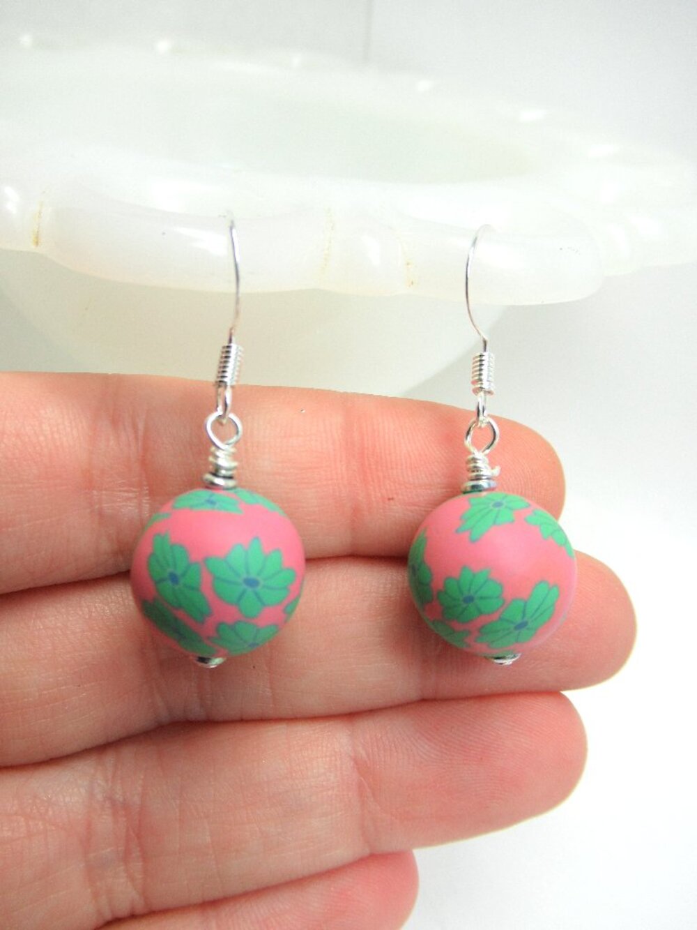 Floral Clay earrings